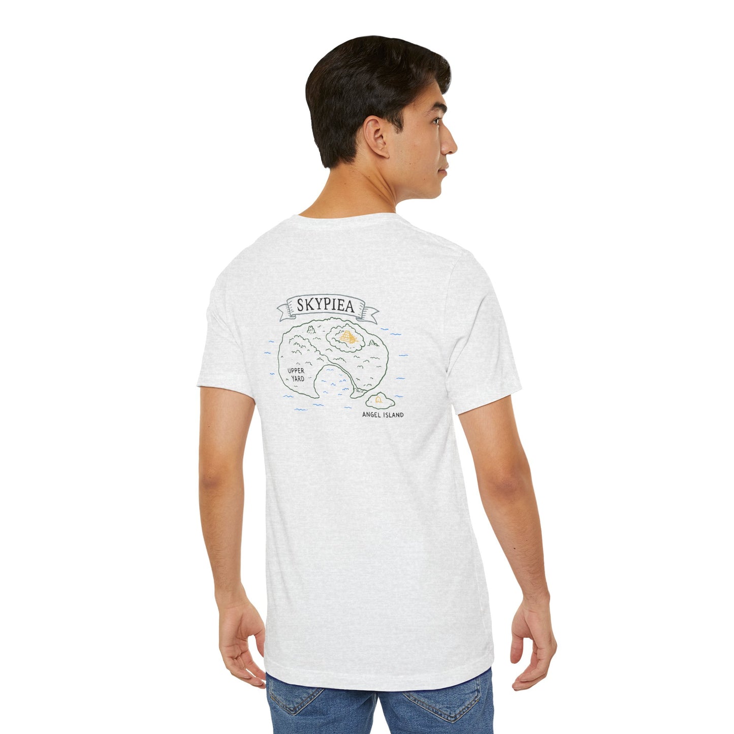 Skypiea Man T-Shirt – One Piece Inspired Skypiea Map, Anime Shirt, Perfect Gift for Otaku