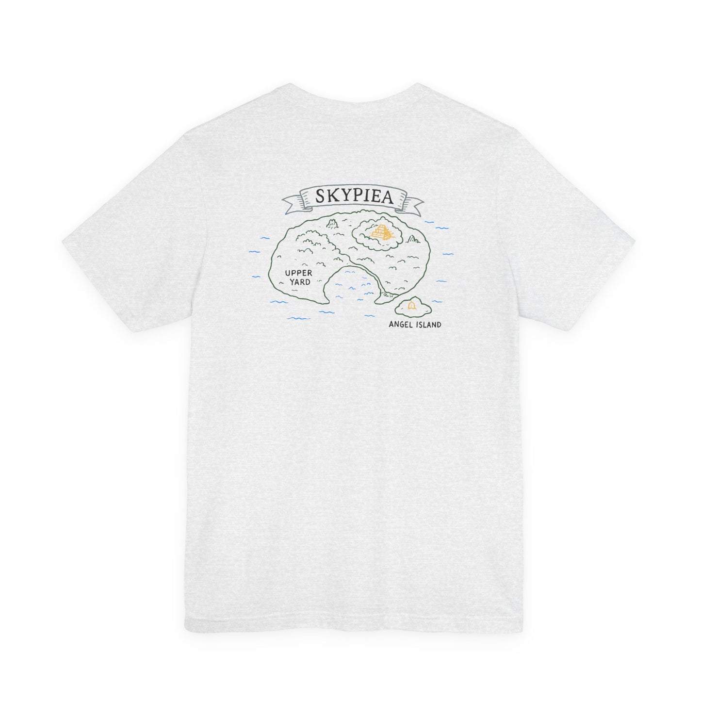 Skypiea Man T-Shirt – One Piece Inspired Skypiea Map, Anime Shirt, Perfect Gift for Otaku