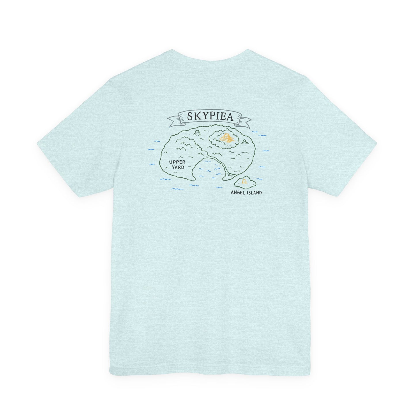 Skypiea Man T-Shirt – One Piece Inspired Skypiea Map, Anime Shirt, Perfect Gift for Otaku