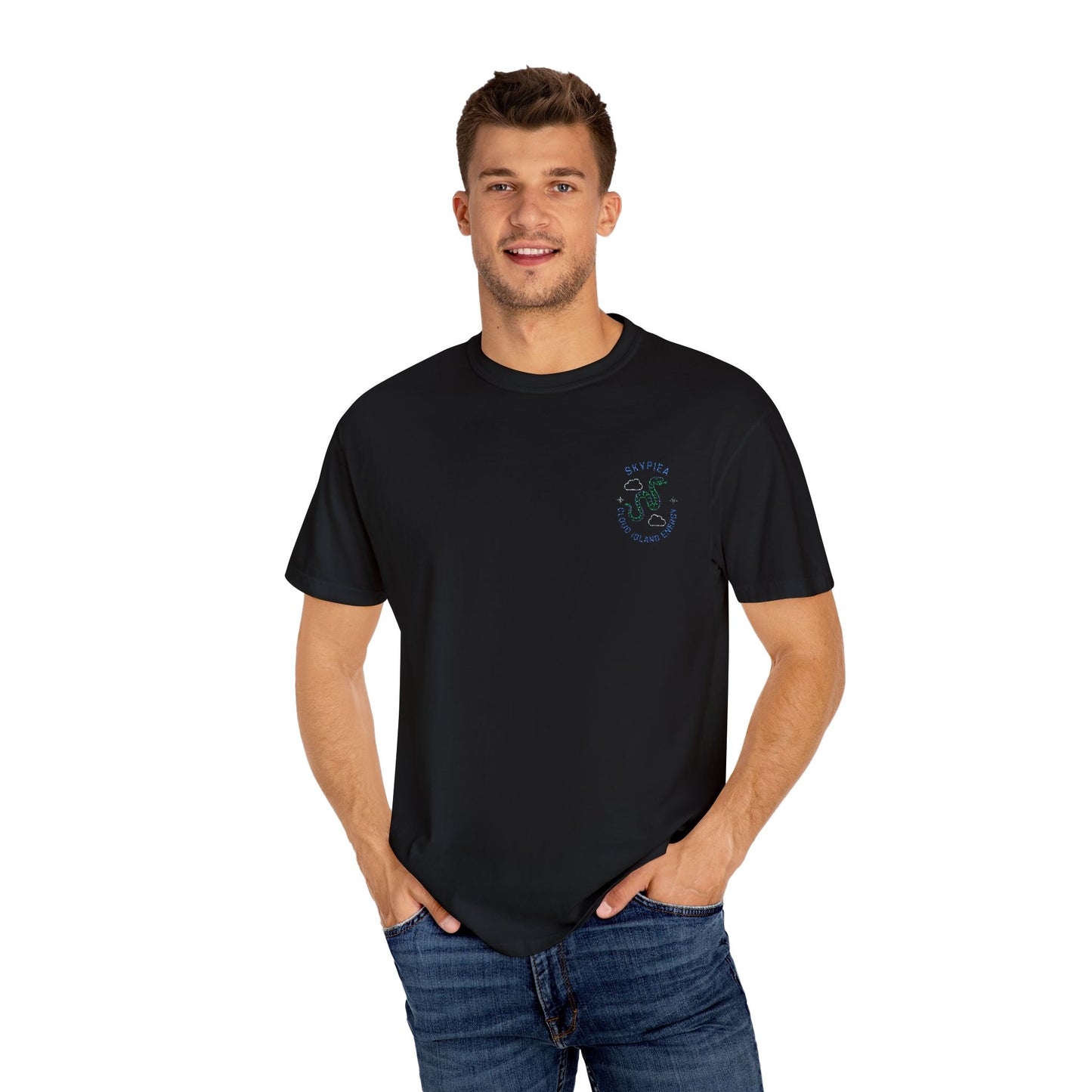 Embroidered Shirt One Piece Inspired - Snake Colorful "Cloud Island Energy" Skypiea Collection - Elegant Anime Shirt