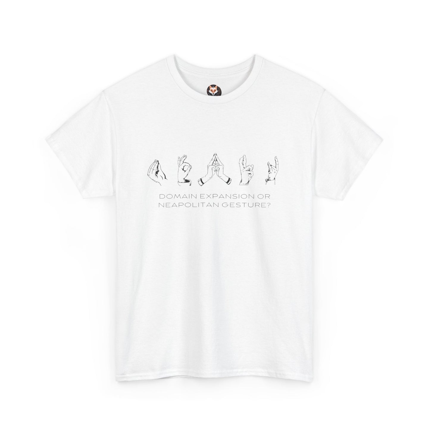 "Domain Hands vs Neapolitan Gestures" Streetwear Tee – Anime-Inspired JJK Aesthetic Shirt