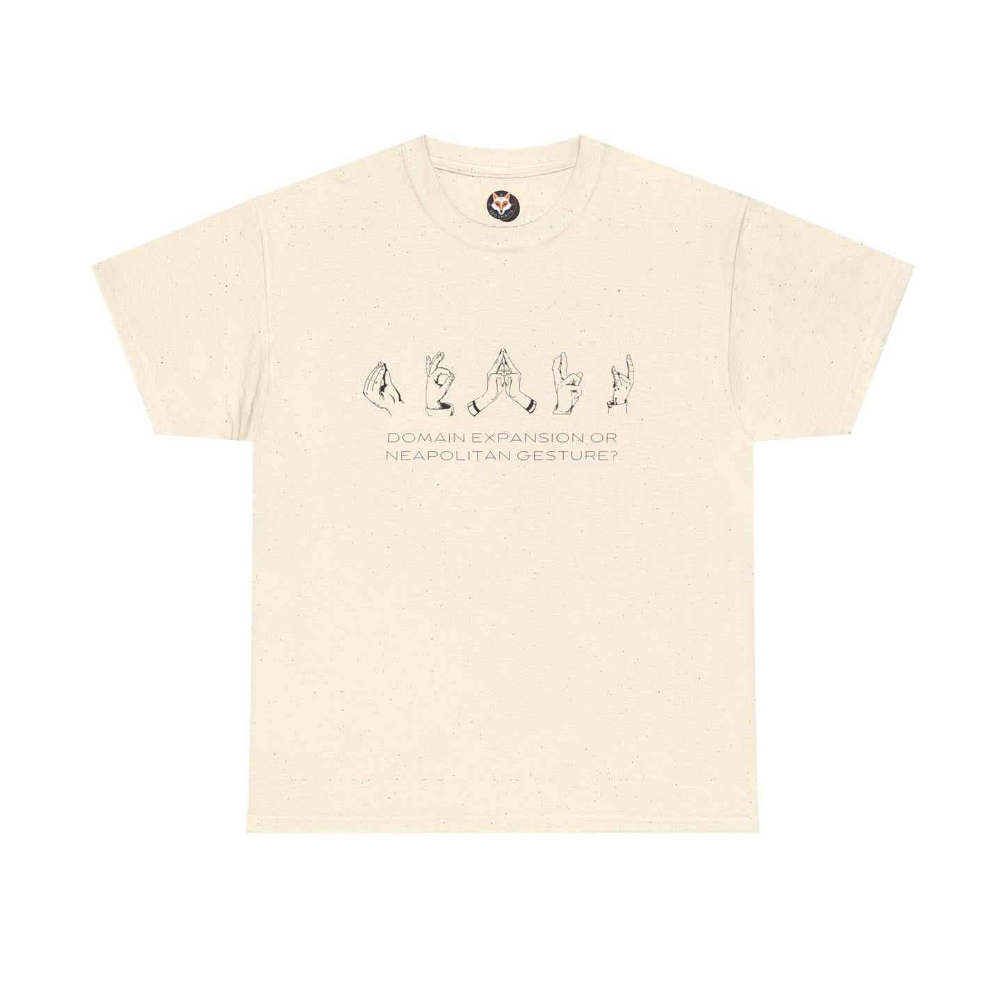 "Domain Hands vs Neapolitan Gestures" Streetwear Tee – Anime-Inspired JJK Aesthetic Shirt
