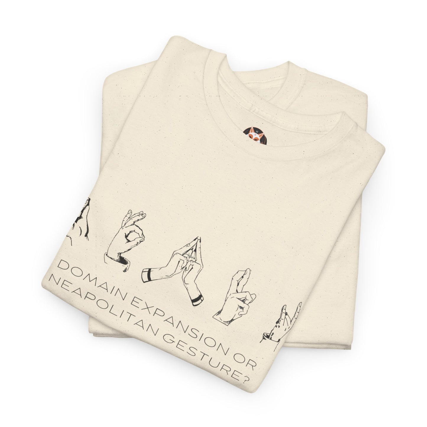 "Domain Hands vs Neapolitan Gestures" Streetwear Tee – Anime-Inspired JJK Aesthetic Shirt