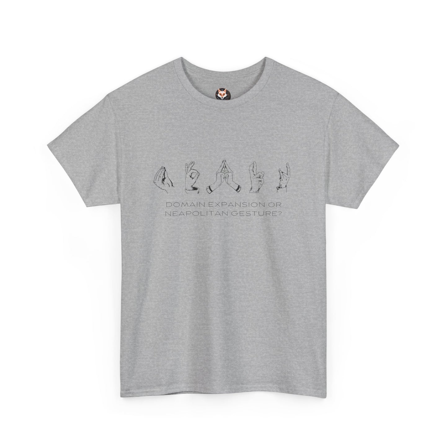 "Domain Hands vs Neapolitan Gestures" Streetwear Tee – Anime-Inspired JJK Aesthetic Shirt