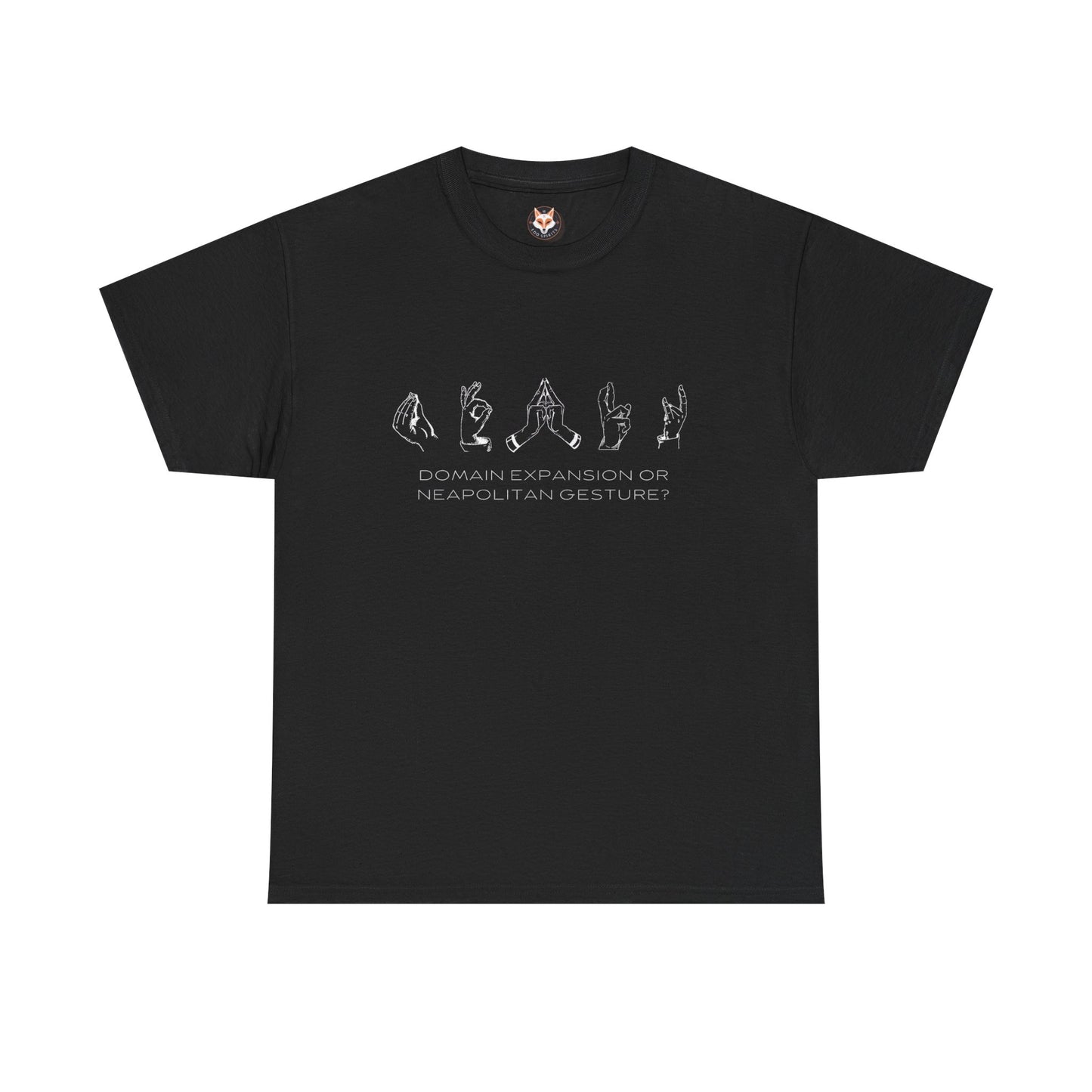 "Domain Hands vs Neapolitan Gestures" Streetwear Tee – Anime-Inspired JJK Aesthetic Shirt