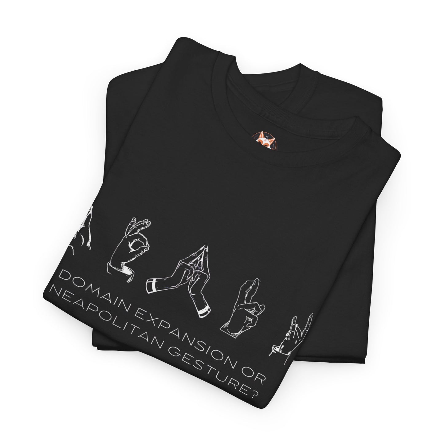 "Domain Hands vs Neapolitan Gestures" Streetwear Tee – Anime-Inspired JJK Aesthetic Shirt
