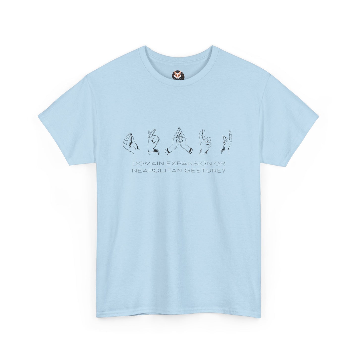 "Domain Hands vs Neapolitan Gestures" Streetwear Tee – Anime-Inspired JJK Aesthetic Shirt