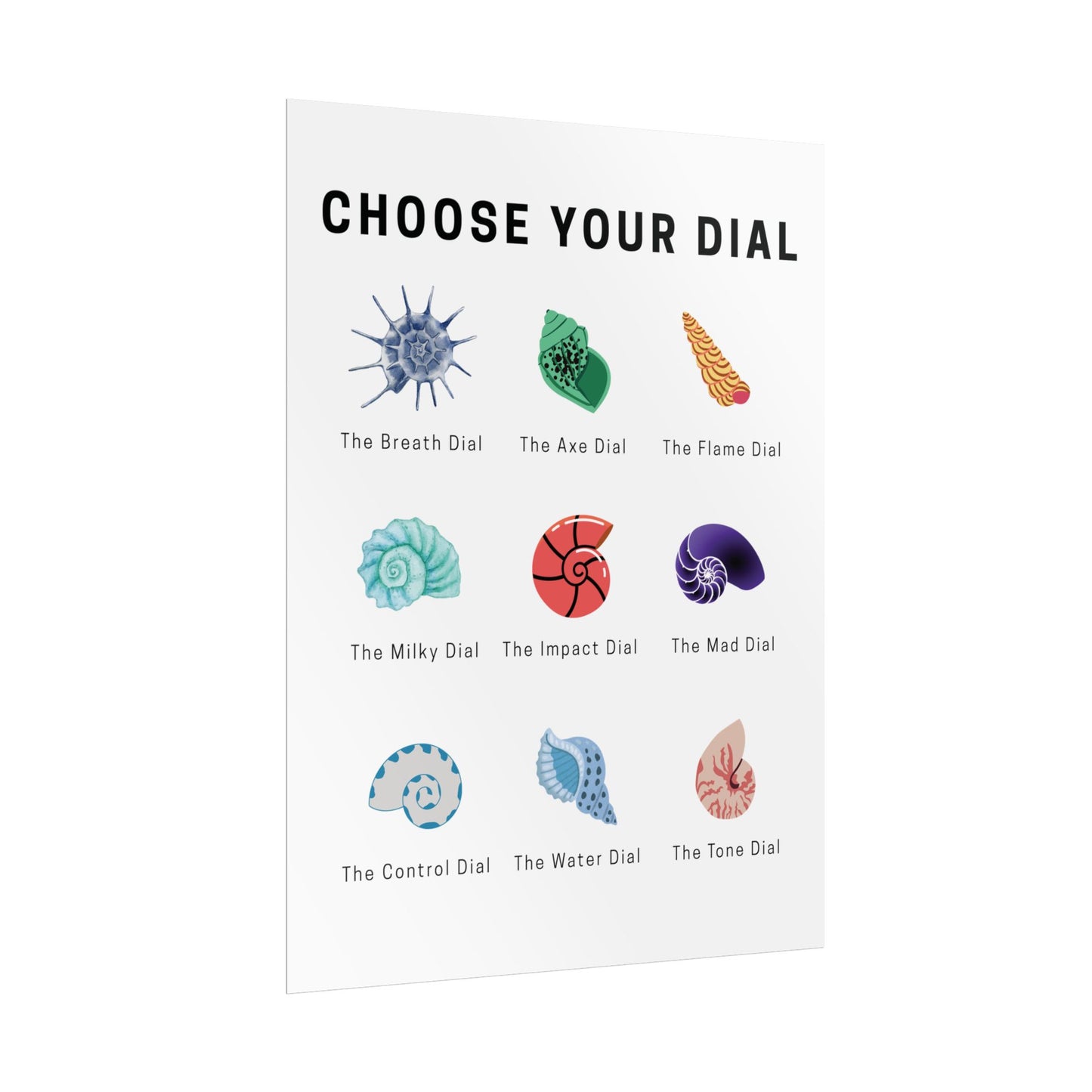 "Choose your Dial" One Piece Inspired Elegant Art Print - Skypiea Collection