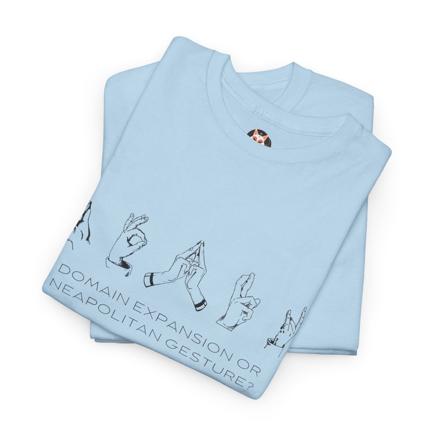 "Domain Hands vs Neapolitan Gestures" Streetwear Tee – Anime-Inspired JJK Aesthetic Shirt