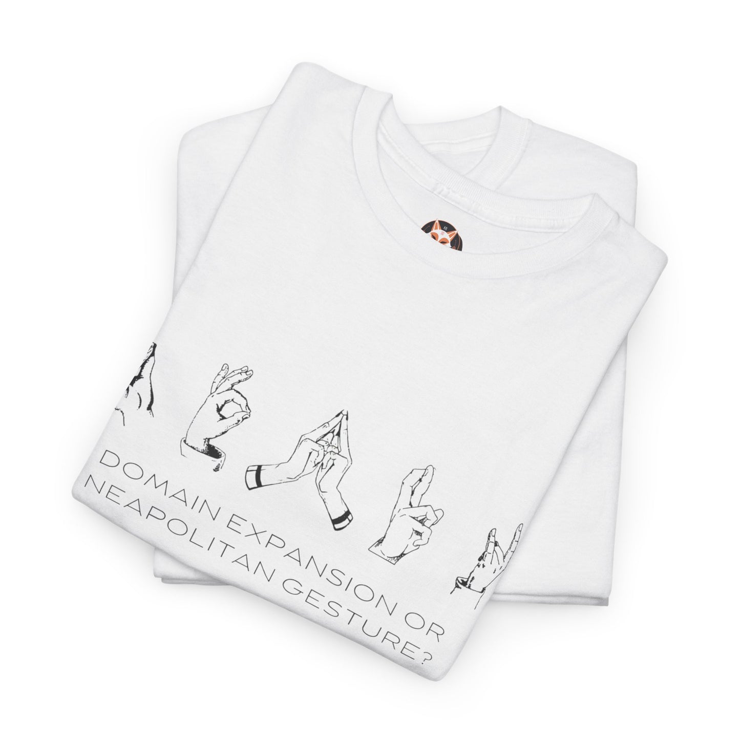 "Domain Hands vs Neapolitan Gestures" Streetwear Tee – Anime-Inspired JJK Aesthetic Shirt