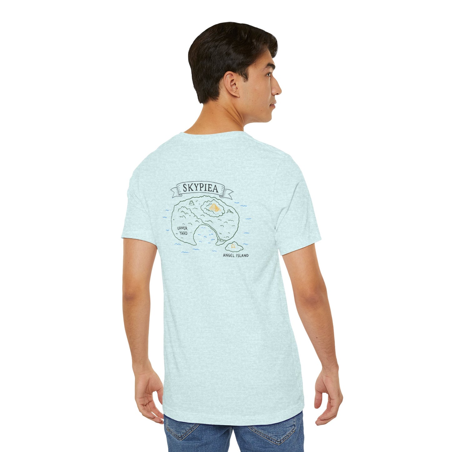 Skypiea Man T-Shirt – One Piece Inspired Skypiea Map, Anime Shirt, Perfect Gift for Otaku