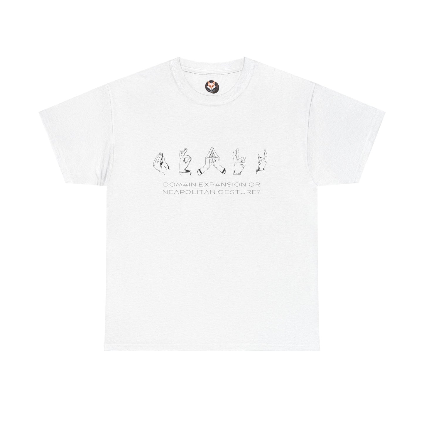 "Domain Hands vs Neapolitan Gestures" Streetwear Tee – Anime-Inspired JJK Aesthetic Shirt