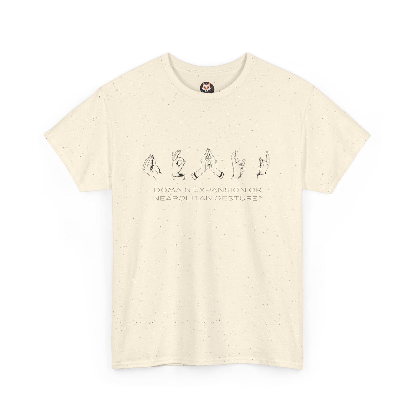 "Domain Hands vs Neapolitan Gestures" Streetwear Tee – Anime-Inspired JJK Aesthetic Shirt