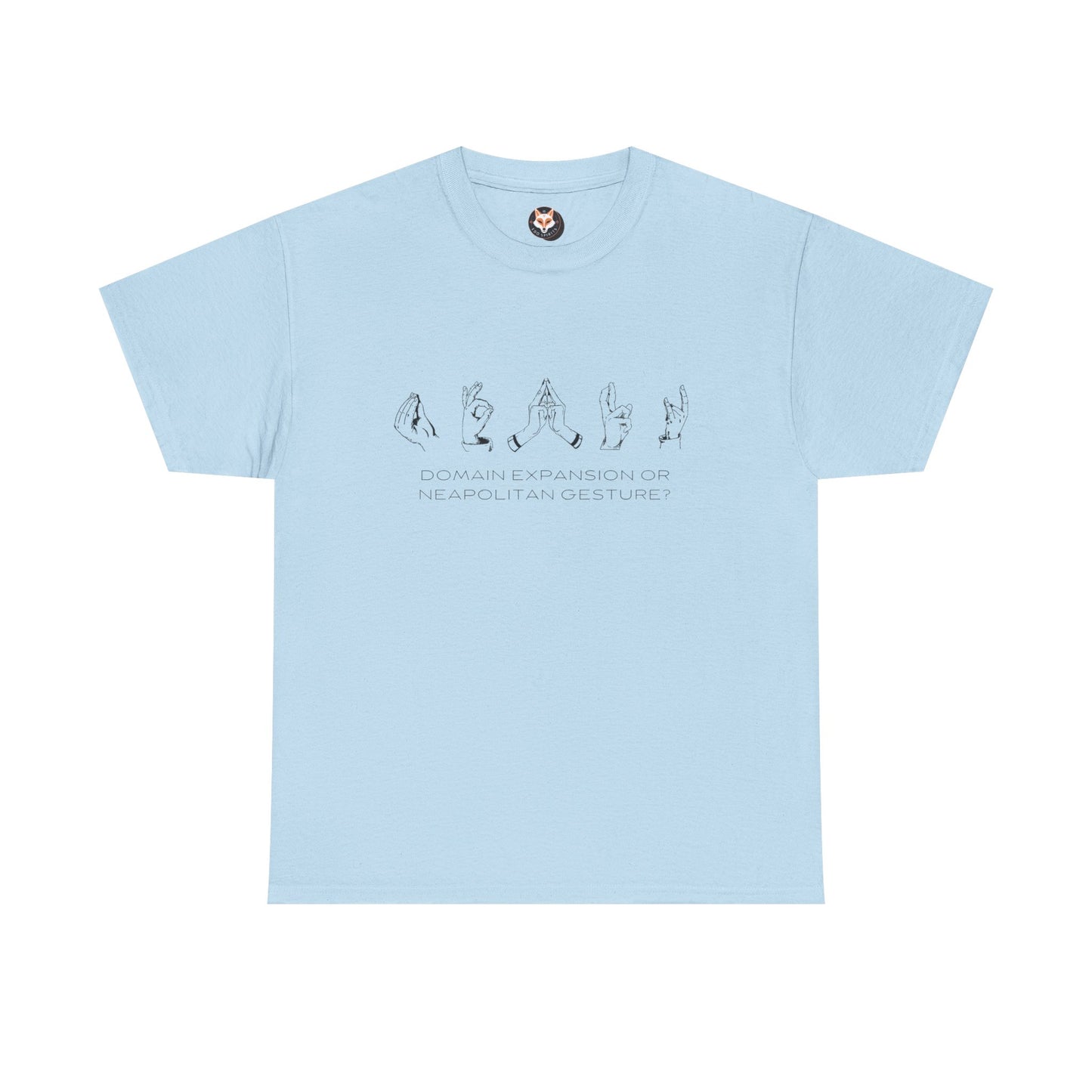 "Domain Hands vs Neapolitan Gestures" Streetwear Tee – Anime-Inspired JJK Aesthetic Shirt
