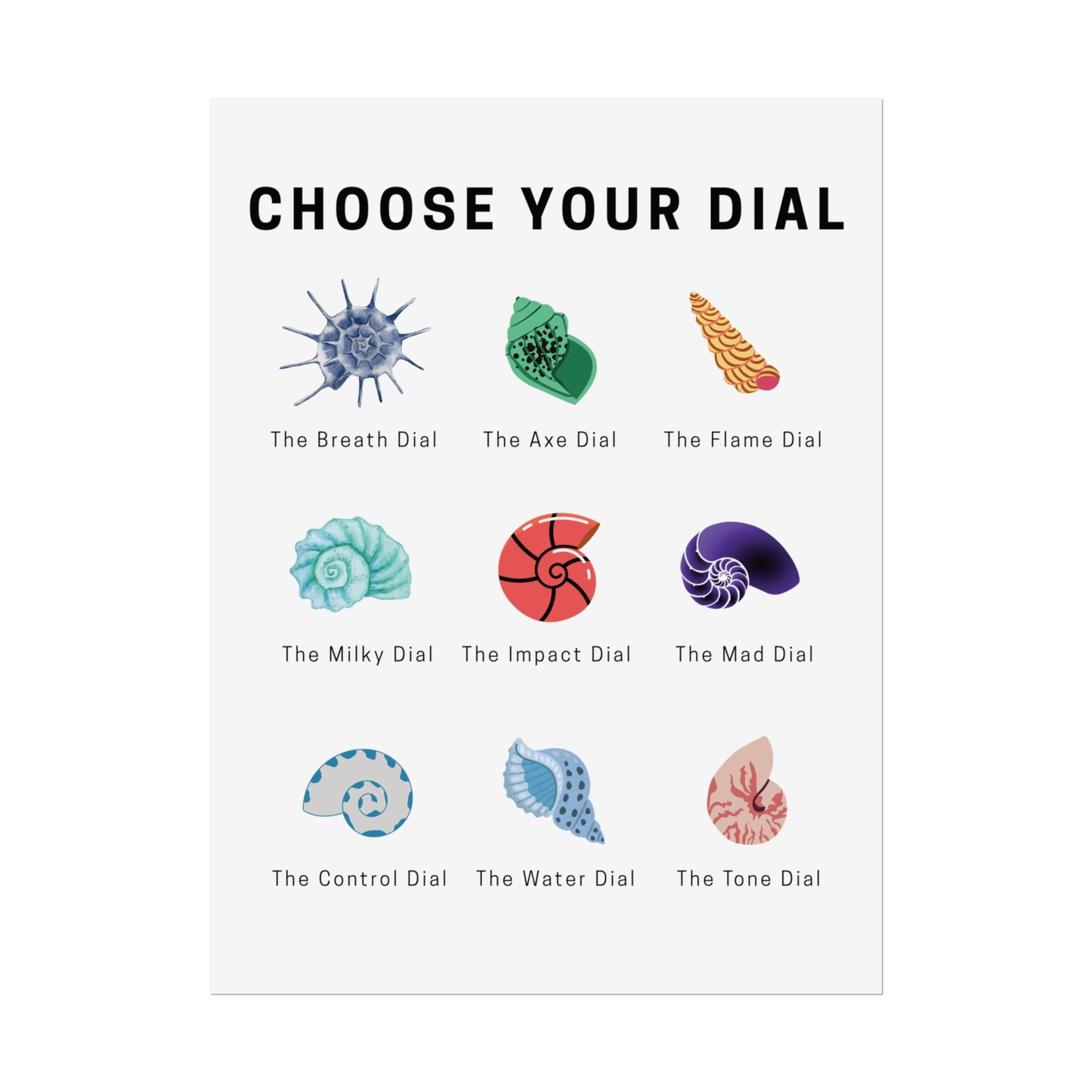 "Choose your Dial" One Piece Inspired Elegant Art Print - Skypiea Collection